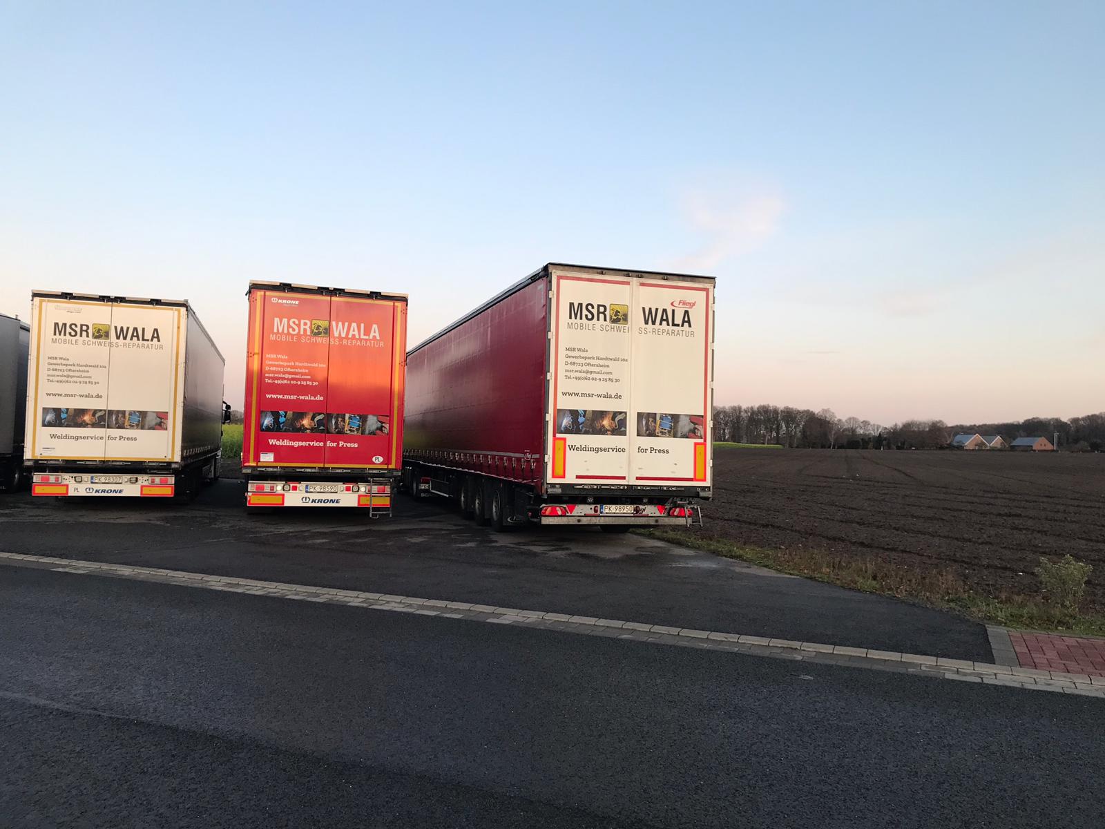 Transport eines Industriebauteils