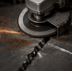 Mechanische Rissausarbeitung mit Schleifwerkzeug