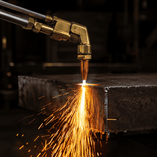 Autogenschneiden mit Propan und Sauerstoff